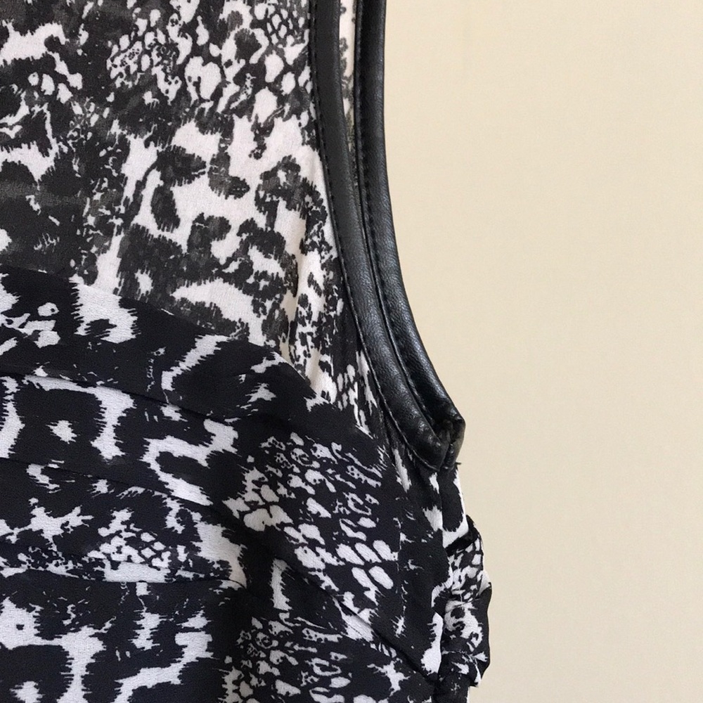 Animal Print Ruffled Cocktail Dress
